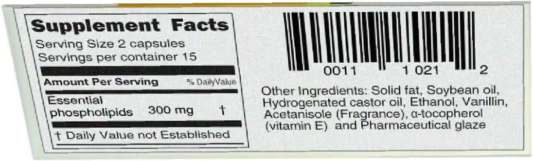 Essentiale Forte 300mg Capsules - Pack of 150, White Color