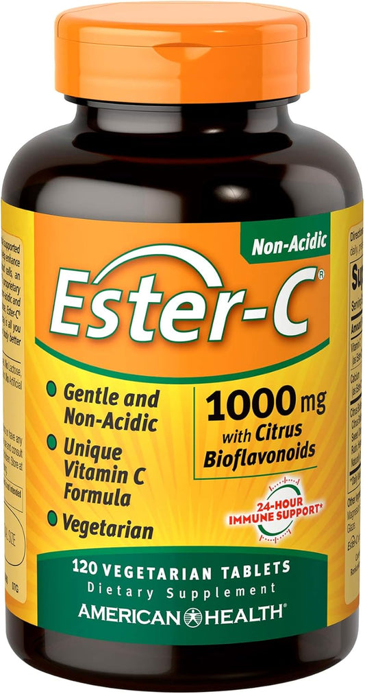 Ester-C with Citrus Bioflavonoids 1000mg Tablets - 120 Count - American Health
