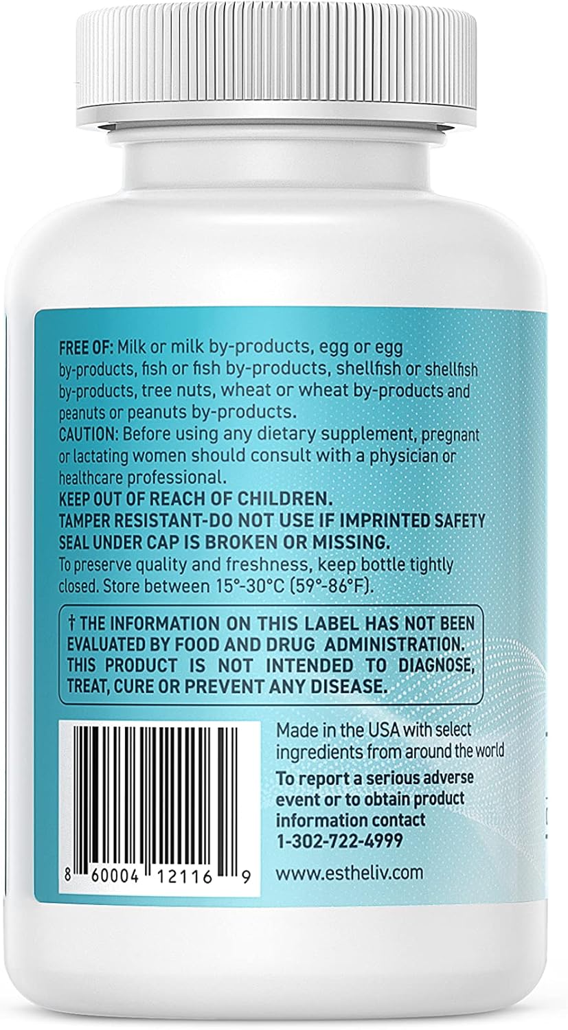 ESTHELIV® Yes! Brain Support Supplement - 60 Vegetarian Softgels for Cognitive Health