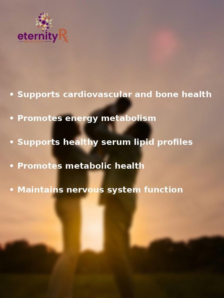 Eternity Medicine Rx Magnesium Complex - 90 Capsules for Muscle Function, Bone Health, and Relaxation