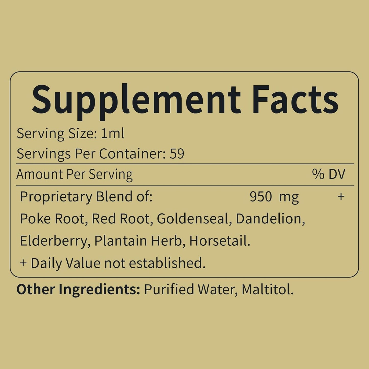 Eubrition Lymph System Support Drops - 7-in-1 Formula with Goldenseal & Dandelion Extracts for Lymphedema & Immune Support - 4oz