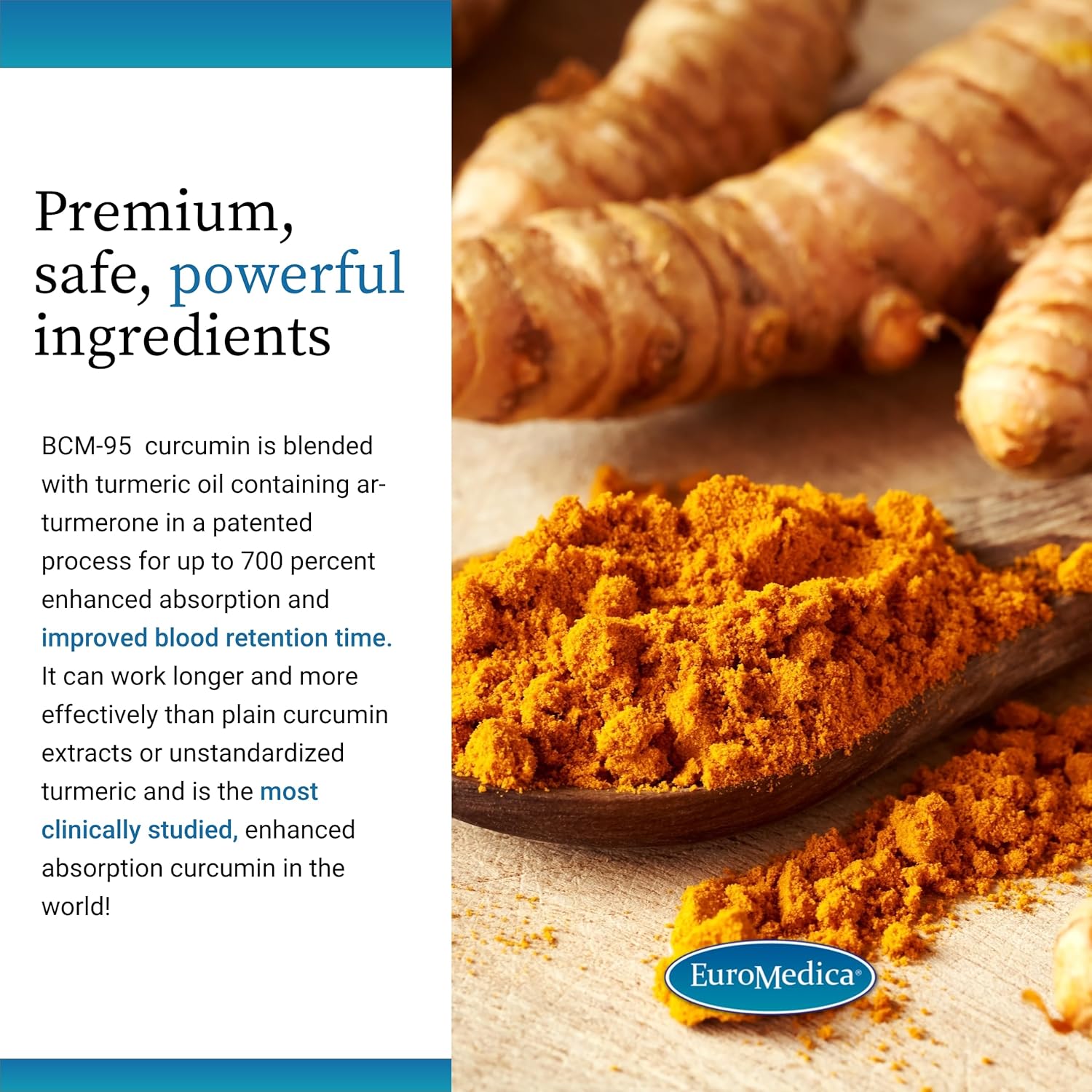 Euromedica Curaphen Extra Strength Tablets - Professional Pain Relief Formula with Curcumin, Boswellia, DLPA & Nattokinase - Highly Absorbable - 60 Servings