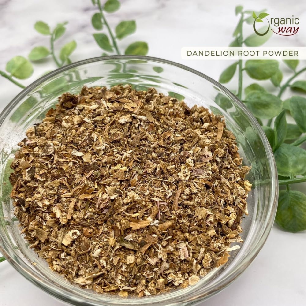 European Wild-Harvest Dandelion Root Powder Herbal Tea - Organic, Kosher, Non GMO, Gluten Free - USDA Certified - Albania Origin (1/2LBS / 8Oz)