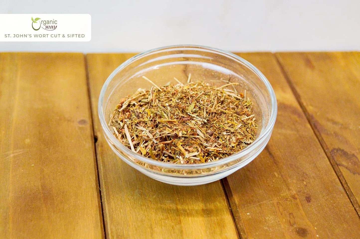 European Wild-Harvest St. John's Wort Cut & Sifted Herbal Tea - Organic, Kosher, USDA Certified - Vegan, Non GMO, Gluten Free - Albania Origin (1LBS/16Oz)