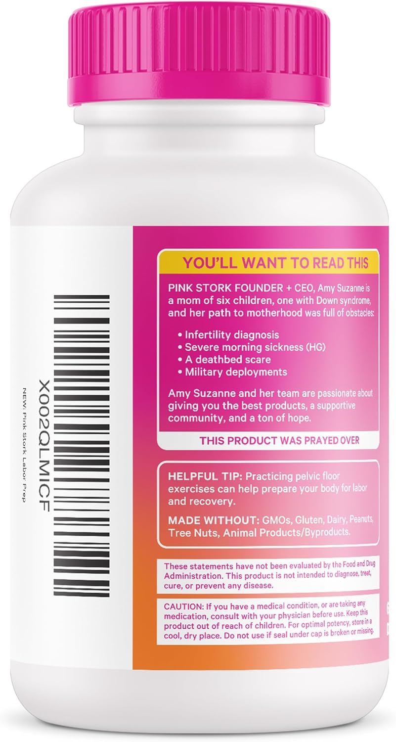 Evening Primrose Oil & Red Raspberry Leaf Tea Capsules for Labor Prep & Postpartum Care - Gentle Third Trimester Pregnancy Support, 60 Capsules - BoostGo Australia
