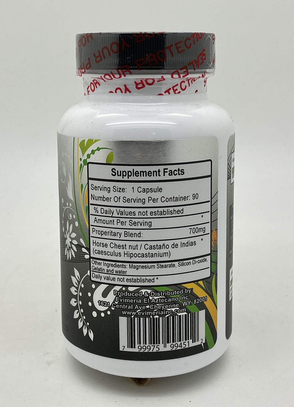 Evimeria Yerbas Finas Castano de Indias Dietary Supplement - 90 Capsules, 700mg