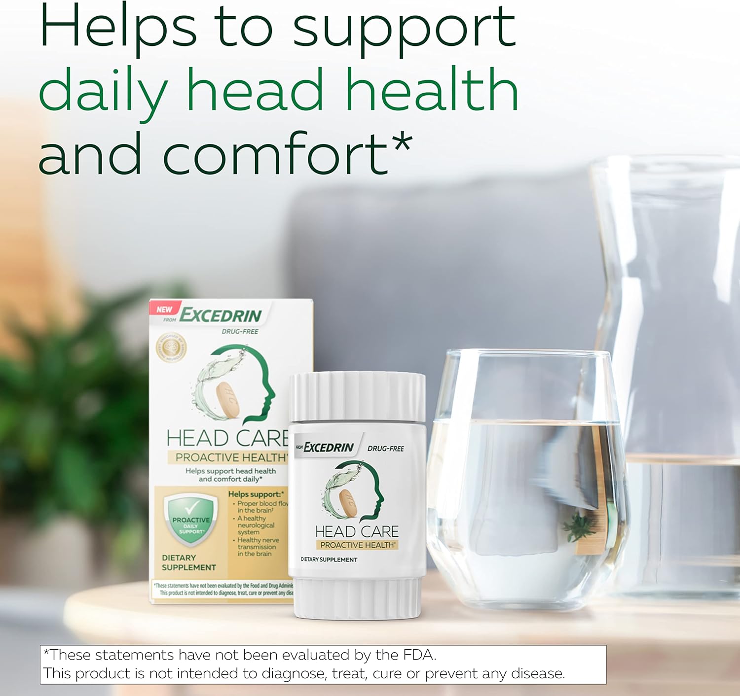 Excedrin Head Care Proactive Health Supplement with Essential Vitamins - 110 Count