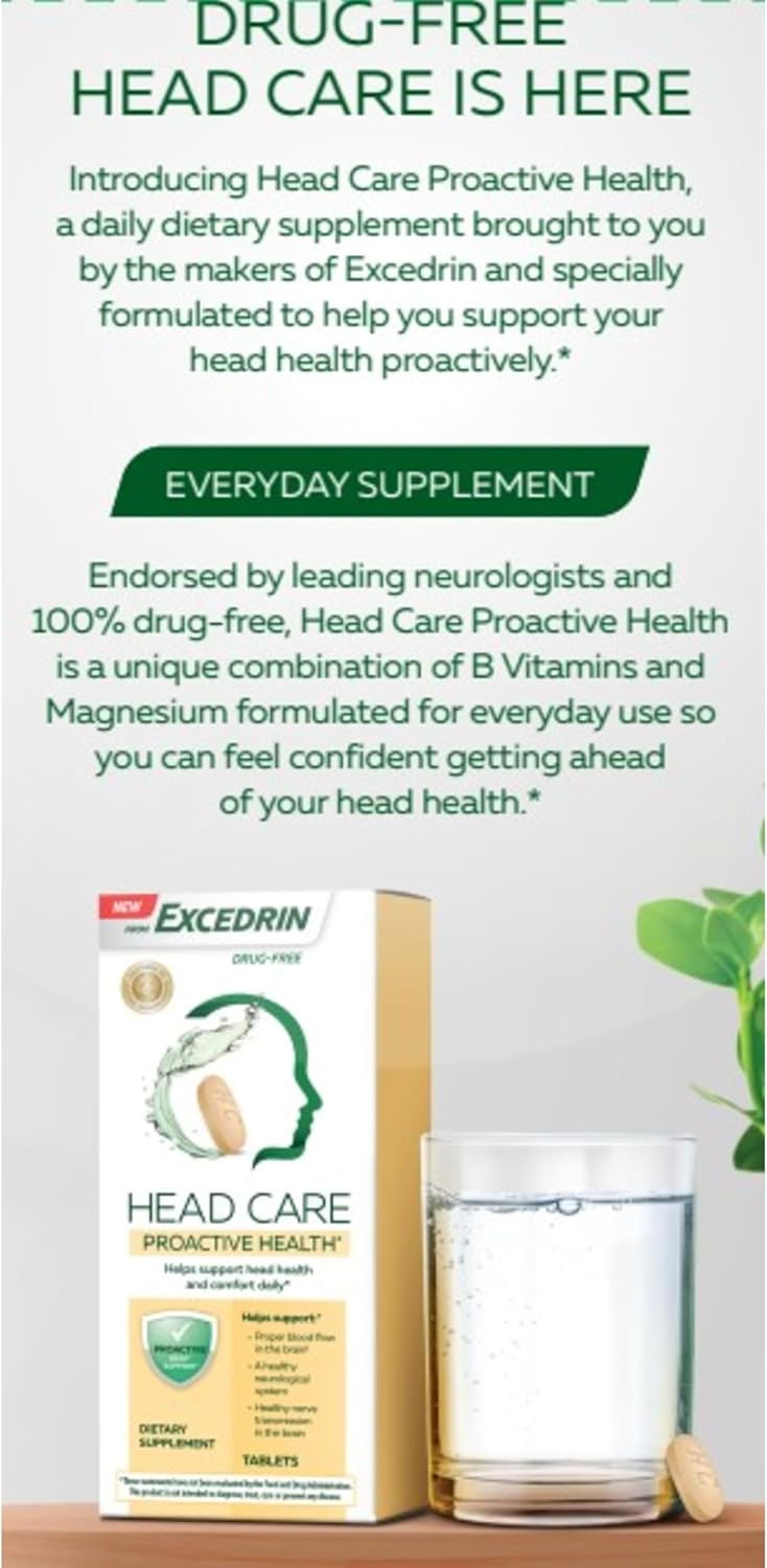 Excedrin Head Care Proactive Health Supplement with Essential Vitamins - 110 Count