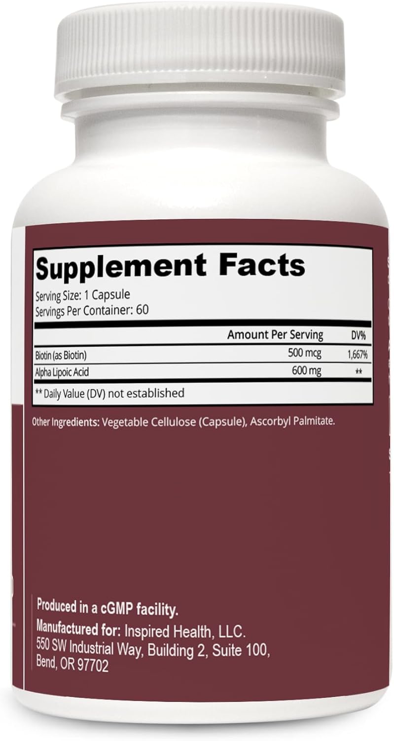 Extended Release Alpha Lipoic Acid CR with Biotin for Better Absorption - Antioxidant Supplement - Made in USA - 60 Vegetarian Tablets