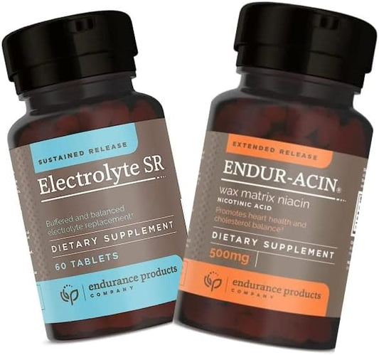 Extended Release Electrolyte SR and ENDUR-ACIN Niacin 500mg for Endurance Support