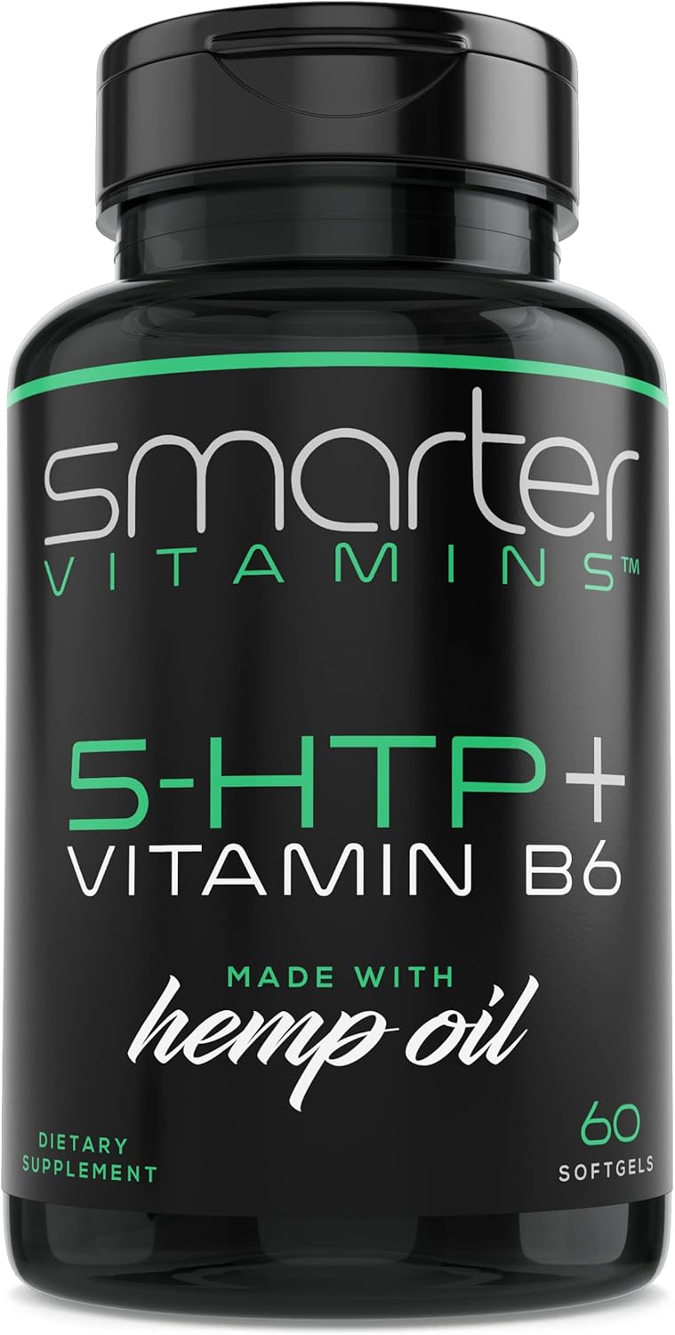 Extended Time Release 5-HTP and Vitamin B6 Softgels - 200mg, 60 Count, 30 Servings