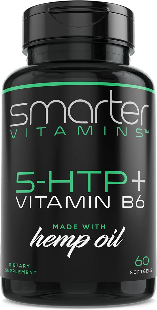 Extended Time Release 5-HTP and Vitamin B6 Softgels - 200mg, 60 Count, 30 Servings