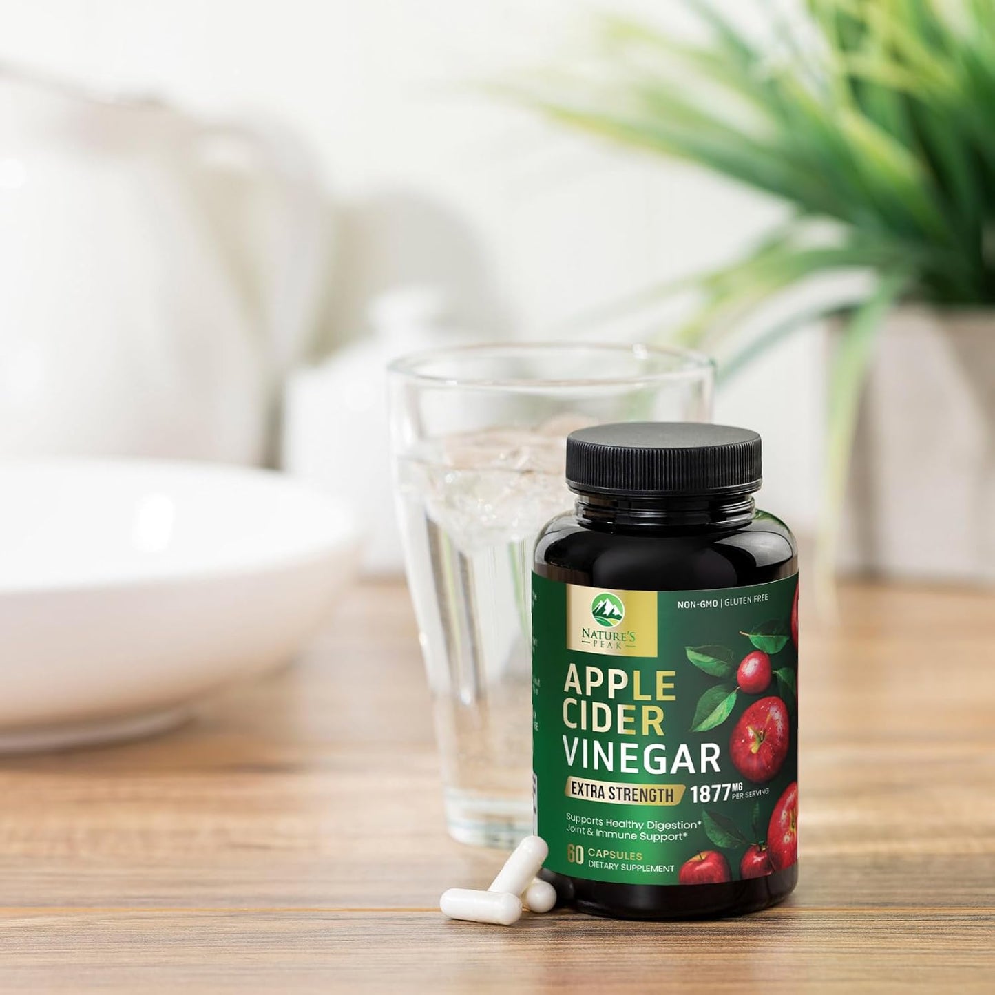 Extra Strength Apple Cider Vinegar Capsules with Vitamin D3 & Zinc - Energy, Digestion & Immune Support - Non-GMO, Gluten-Free Detox Pills - 60 Capsules - BoostGo Australia