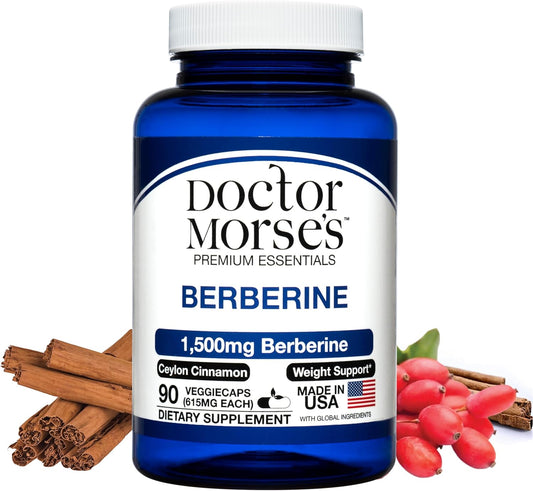 Extra Strength Berberine Supplement 1500mg with Ceylon Cinnamon - Made in USA - 90 Capsules - BoostGo Australia