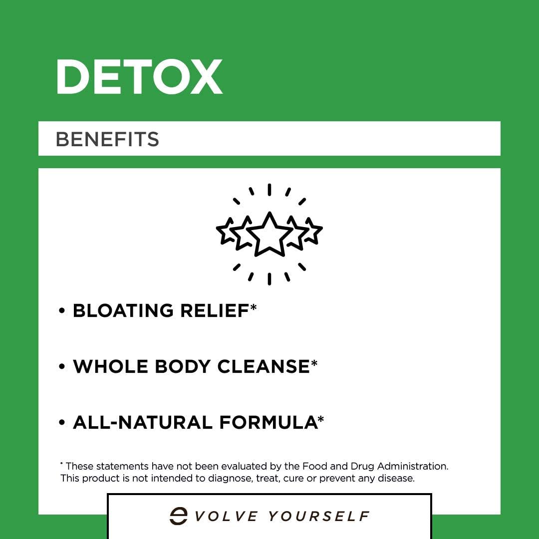 Extra Strength Detox Colon Cleanser Pills - 90 Capsules for Healthy Digestive Function - Selfevolve Cleansing Supplement