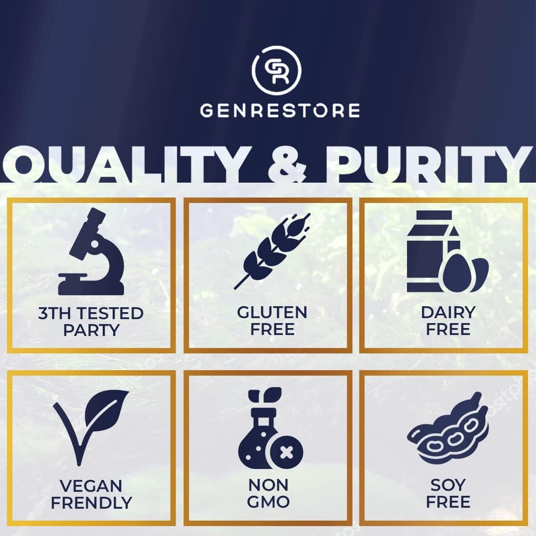 Extra Strength Genrestore Bee Venom Dietary Supplement with Glucosamine Turmeric Blend for Joint Health - Natural Health Complex - 60 Capsules