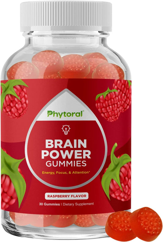 Extra Strength Phytoral Vegan Vitamin B12 Gummies - Daily Energy Support for Women and Men - 1000mcg B12 Per Serving - Raspberry Flavor - Gluten Free