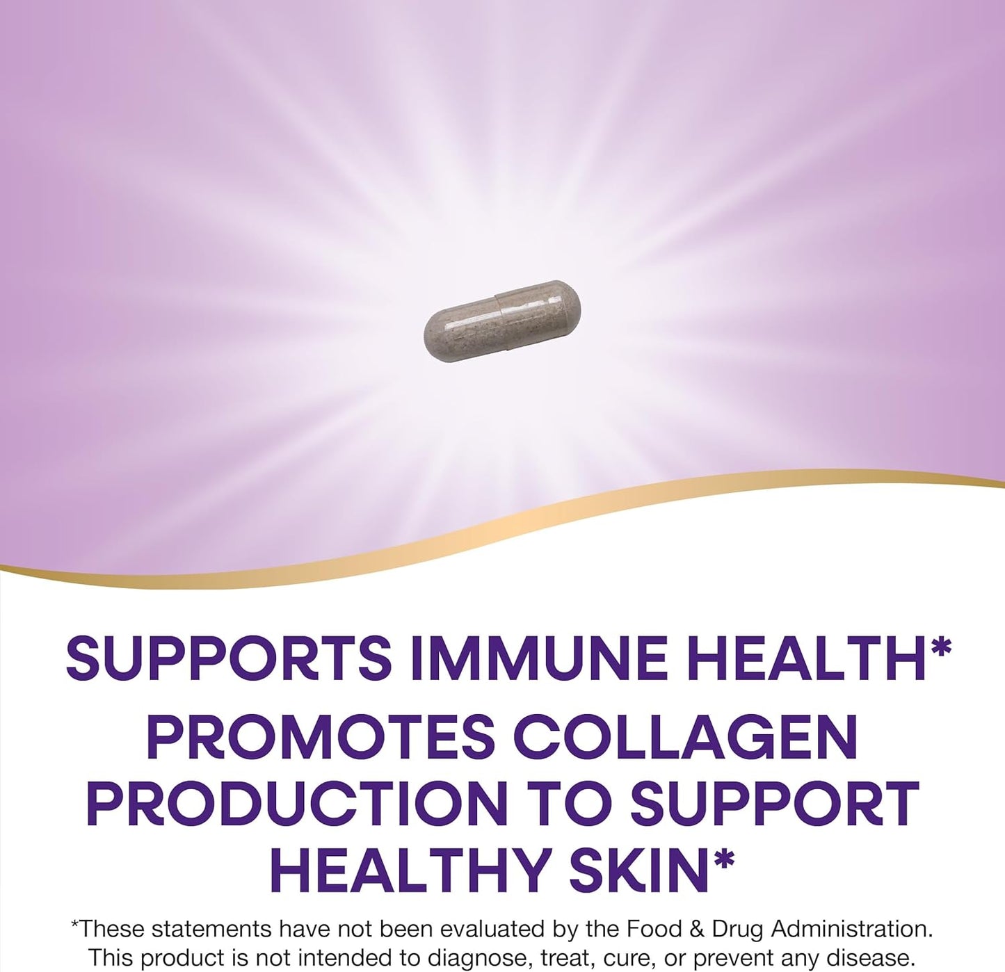 Extra Strength Vitamin C with Rose HIPS Capsules - Immune Health Support - High Potency, 100 Count