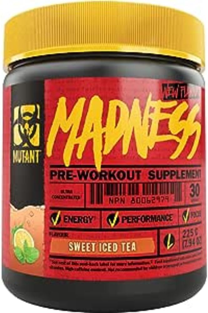 Extreme Pre-Workout Powder for High-Intensity Workouts - Sweet Iced Tea Flavor - Enhances Performance and Focus