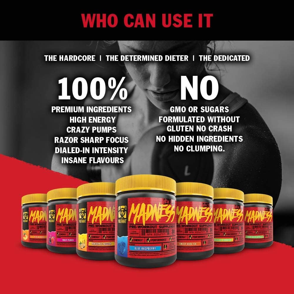 Extreme Pre-Workout Powder for High-Intensity Workouts - Sweet Iced Tea Flavor - Enhances Performance and Focus