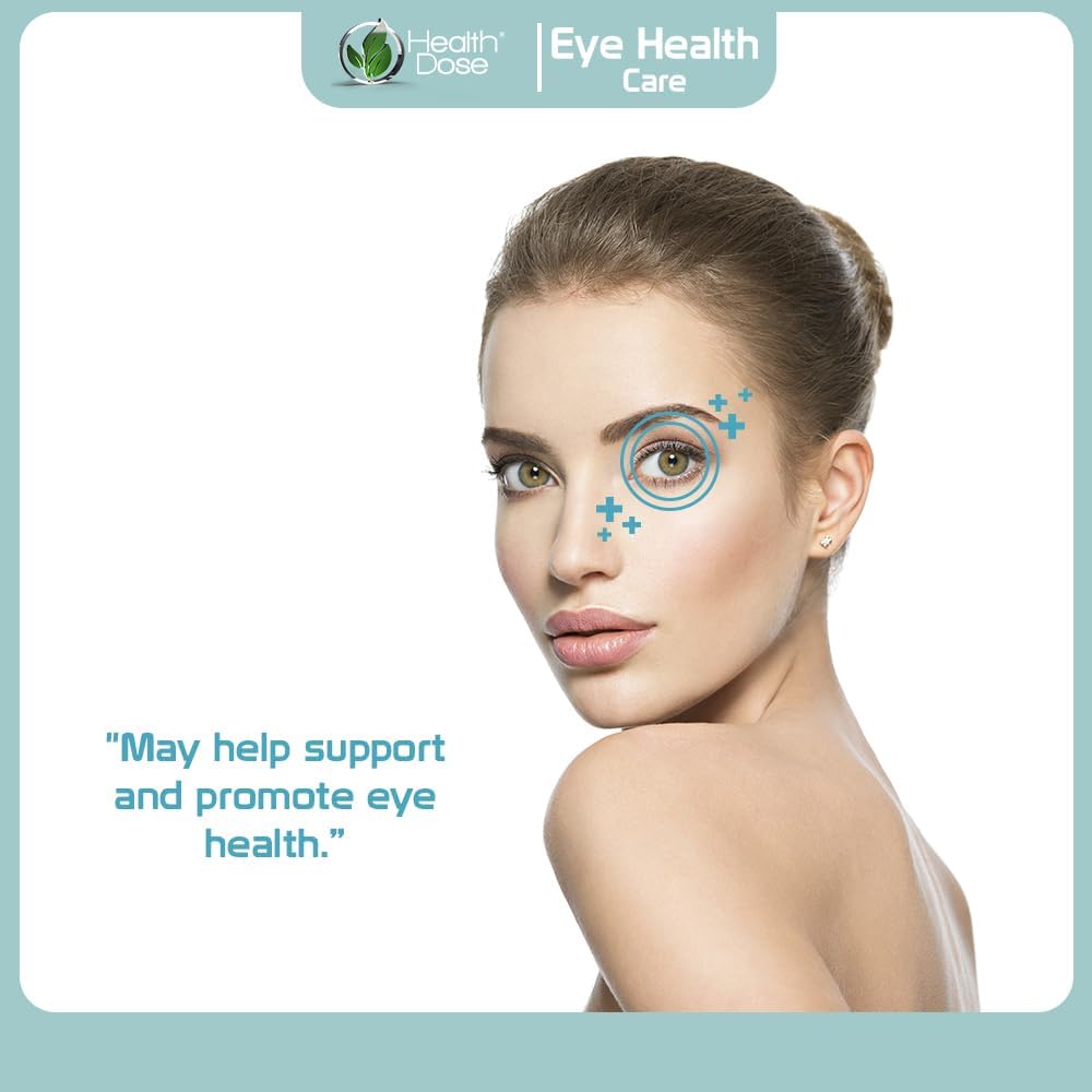 Eye Health Gummies with Lutein & Zeaxanthin for Eye Strain, Dry Eyes, Visual Performance - Apple & Orange Flavor - 90 Gummies