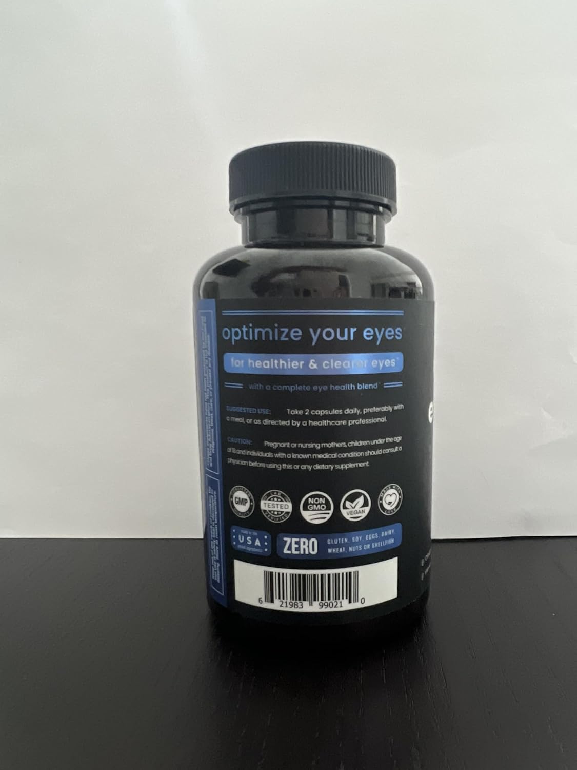 Eye Health Supplement with Lutein, Zeaxanthin, and Bilberry Extract for Optimal Eye Support - 60 Capsules