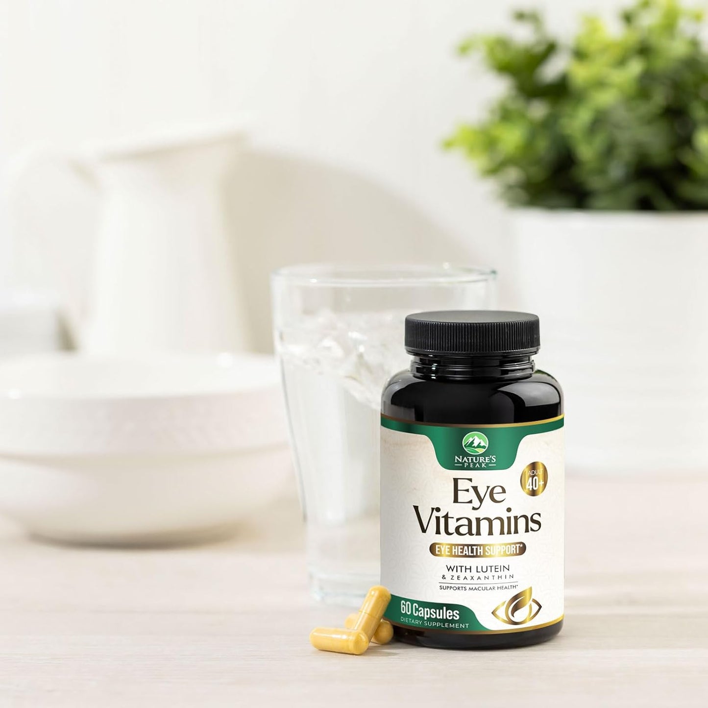Eye Health Supplement with Zinc, Vitamins C & E, Lutein, Zeaxanthin - 60 Capsules, Non-GMO Vegan Formula for Adults - BoostGo Australia