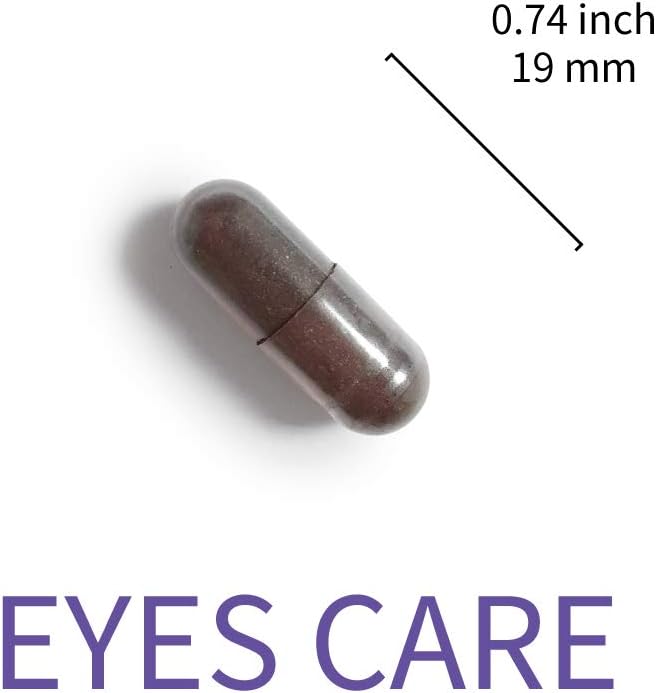 Eye Health Support Supplement with FloraGLO Lutein, Black Currant & Eyebright, 60 Capsules for Vision and Dry Eye Relief