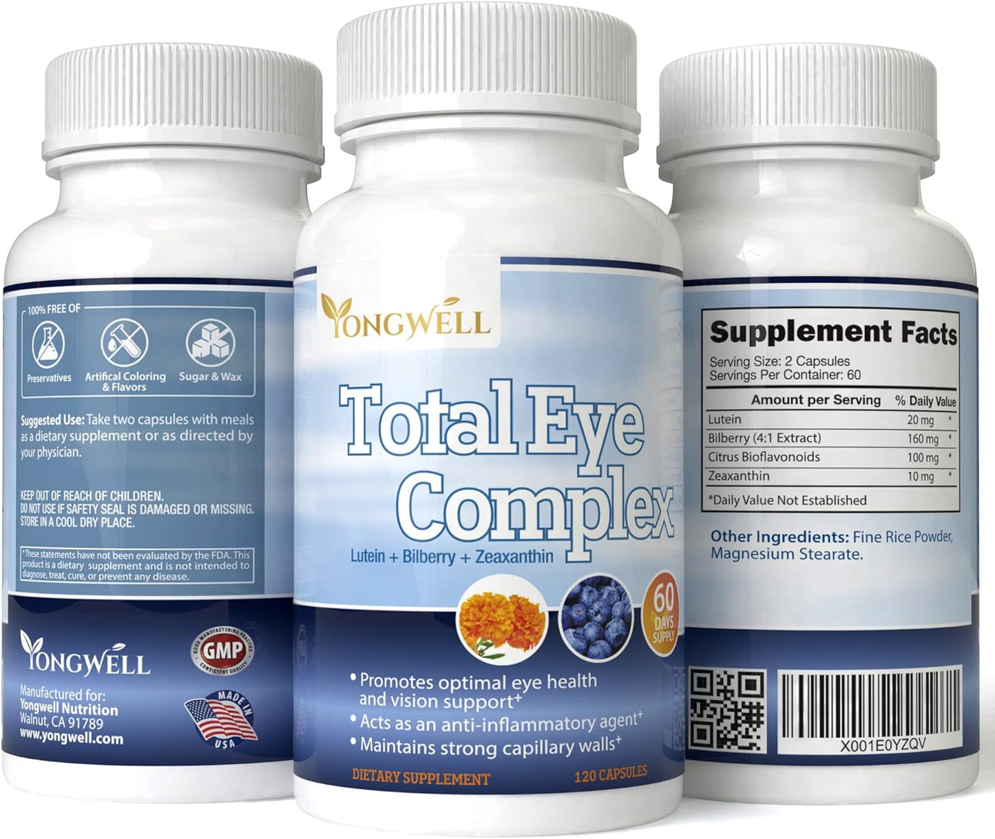 Eye Health Support: VitaVita Total Eye Complex - Lutein, Bilberry & Zeaxanthin (120 Capsules) - BoostGo Australia