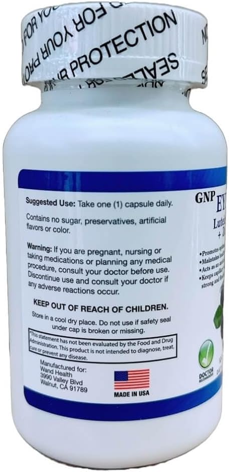 Eye Pro-Lutein with Bilberry and Zeaxanthin - 120 Capsules for Eye Health