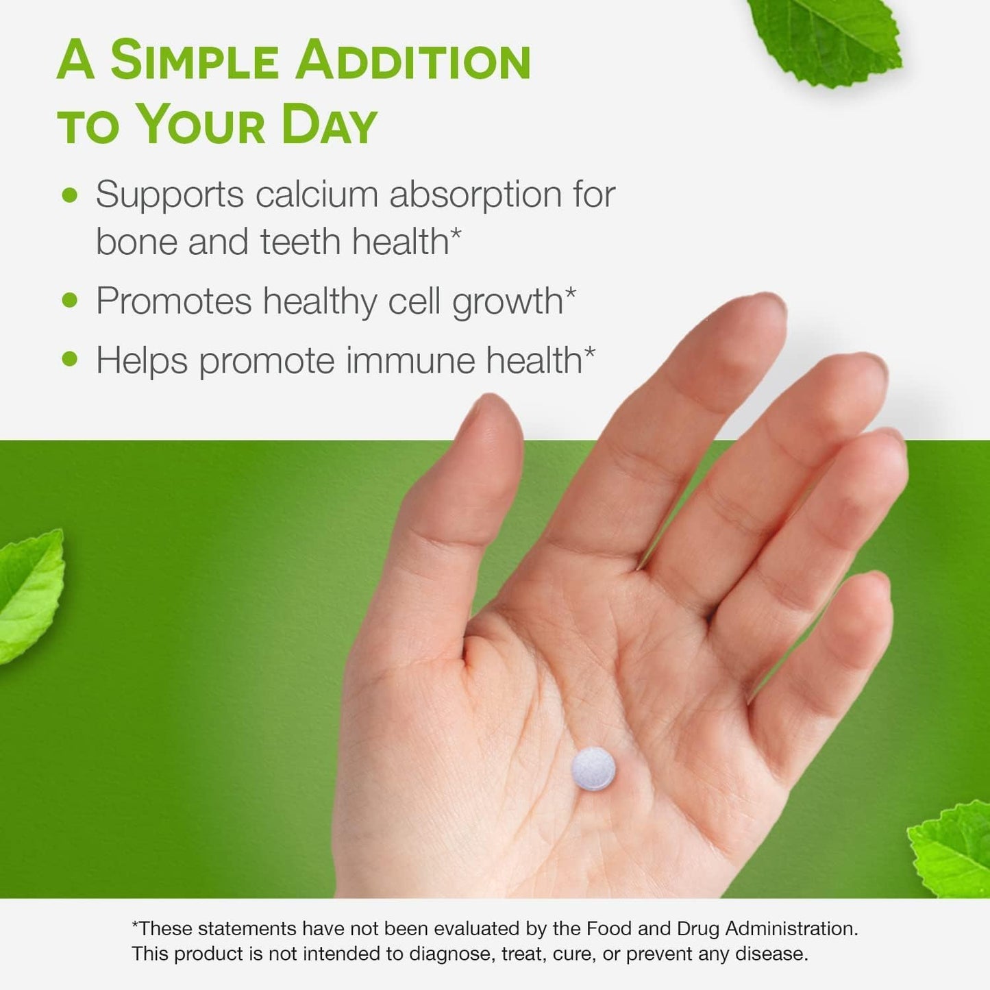 EZ Melts Vitamin D3 5,000 IU - Dissolvable Tablets for 3 Months - Sugar-Free Formula