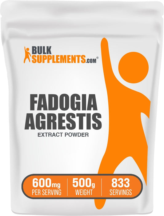 Fadogia Agrestis Extract Powder - Energy Boost Supplement, Gluten Free, 600mg per Serving - 500g pack