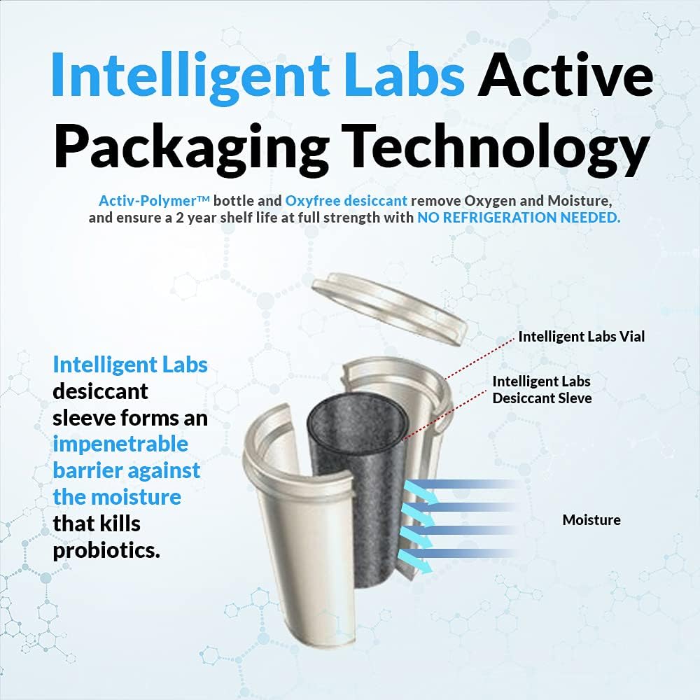 Family Bundle: Intelligent Labs 3-in-1 Probiotics with Prebiotics - 50 Billion CFU for Kids, Adults & Women - No Refrigeration, 2 Months Supply