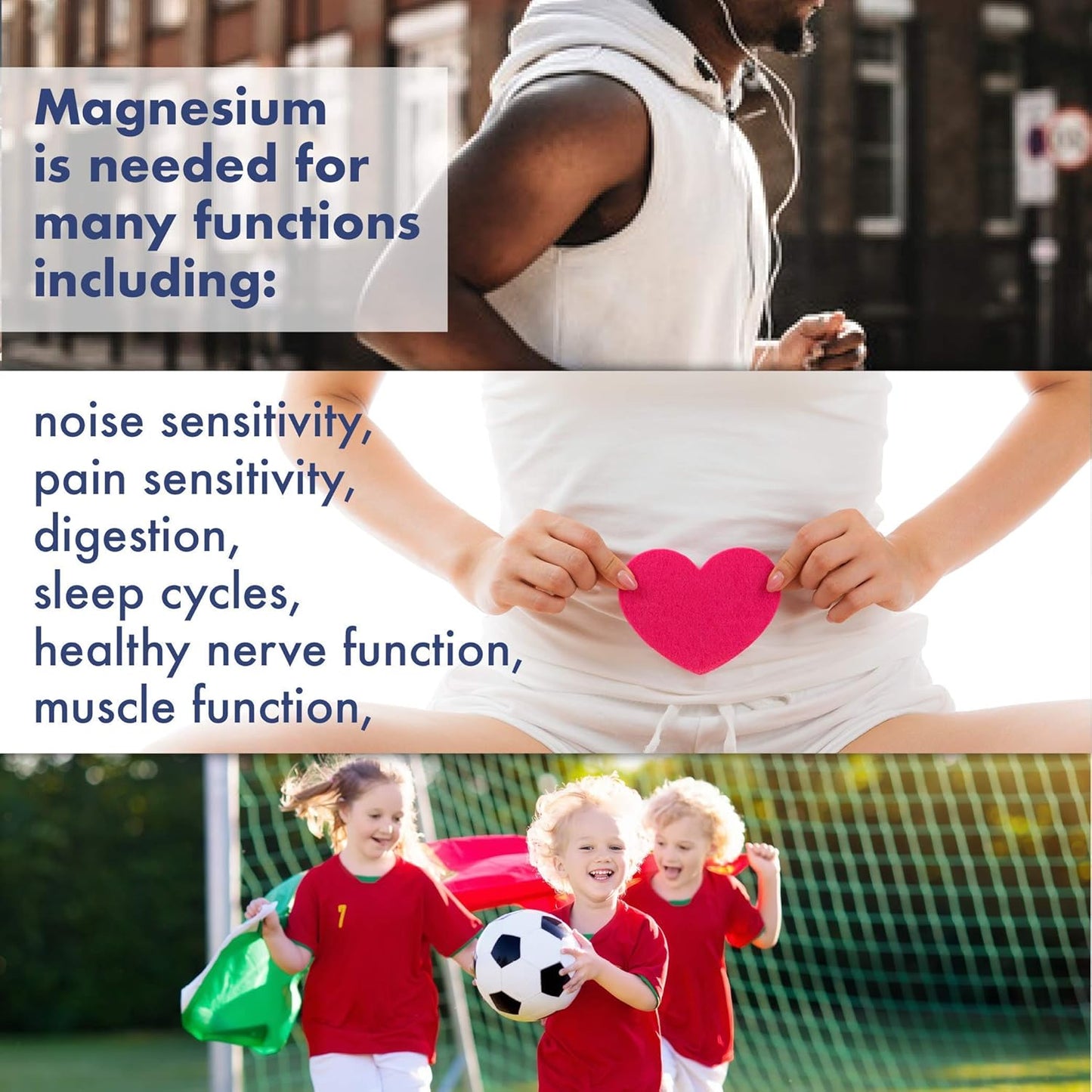 Fast-Absorbing Sunshine Vitamins Cal Mag C - Replenish Calcium & Magnesium, Enhance Body Function - Improved Sleep