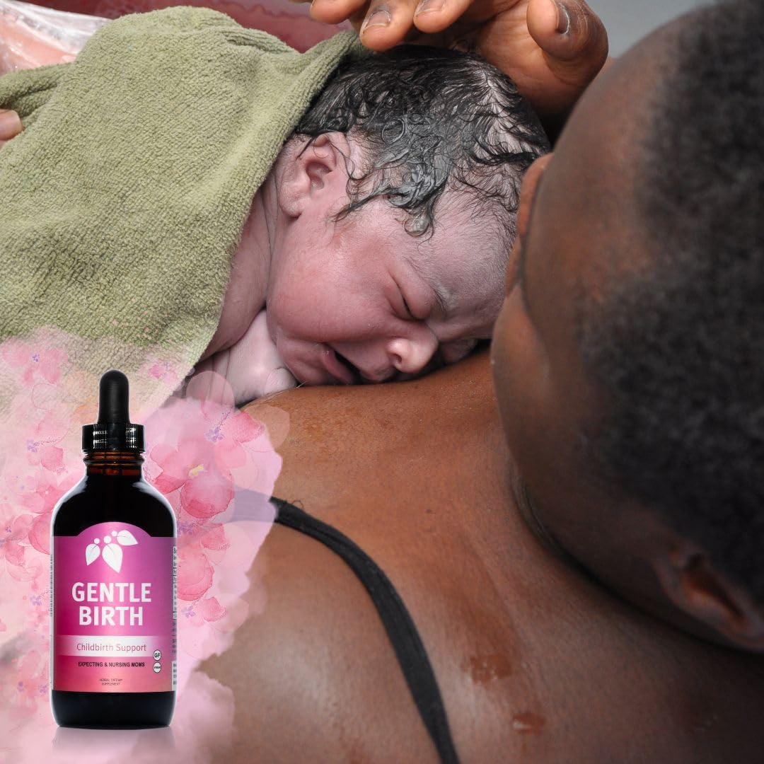 Fast-Acting Liquid Herbal Extract for Childbirth Support - 4oz, Mountain Meadow Herbs Gentle Birth Formula for Labor Prep