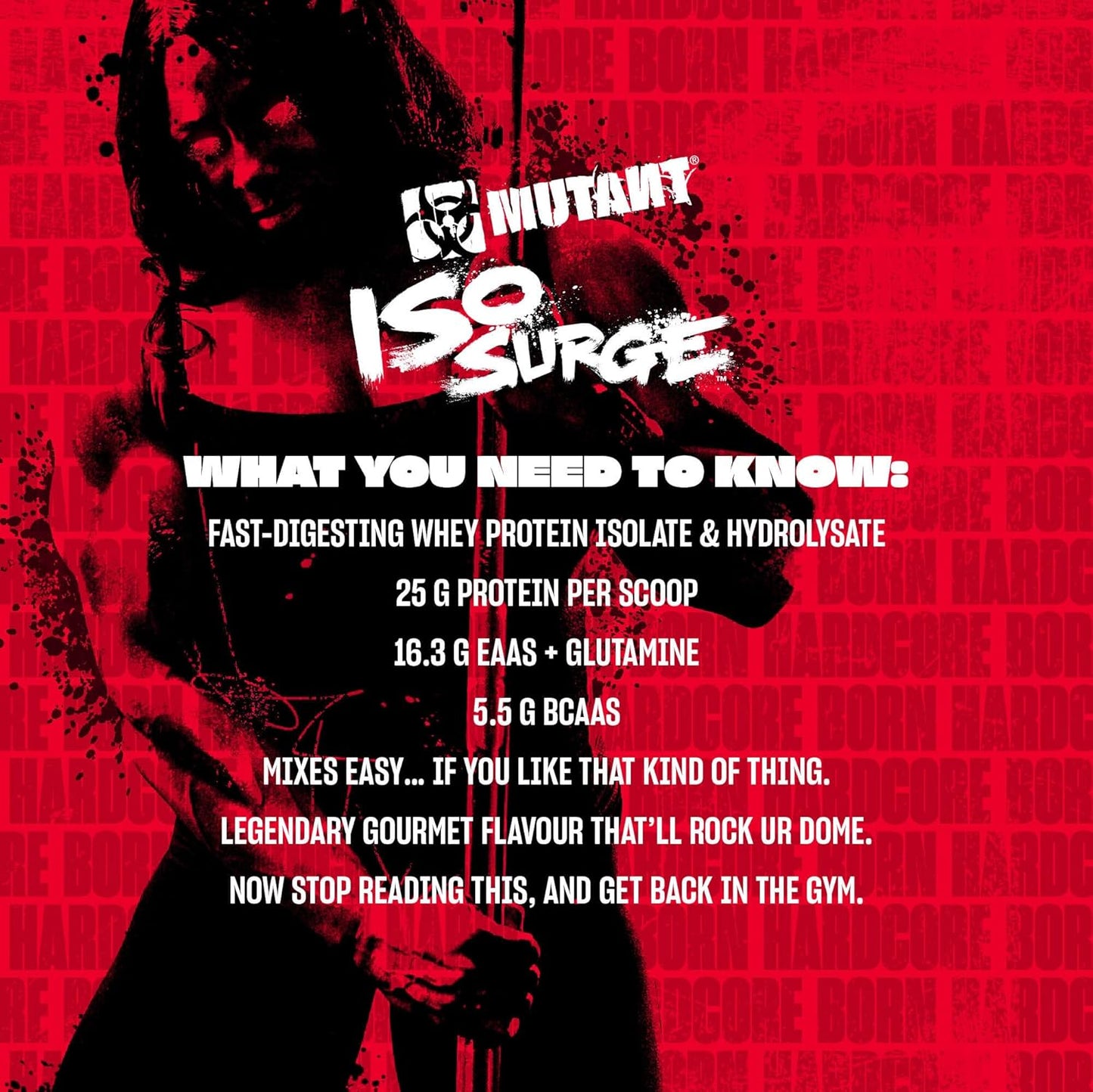 Fast-Acting Mutant ISO Surge Whey Protein Isolate Powder for Recovery, Muscle Building, and Strength - Chocolate Fudge Brownie Flavor - 1.6 lb