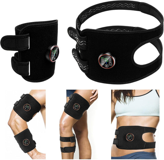 FDA Cleared ABS Stimulator Muscle Toner Flex Fitness Belt for Arm, Foot, and Waist - AB Machine for Abdominal Toning - EMS AB Electro Stimulators Body Exercise Equipment for Home and Office Workout