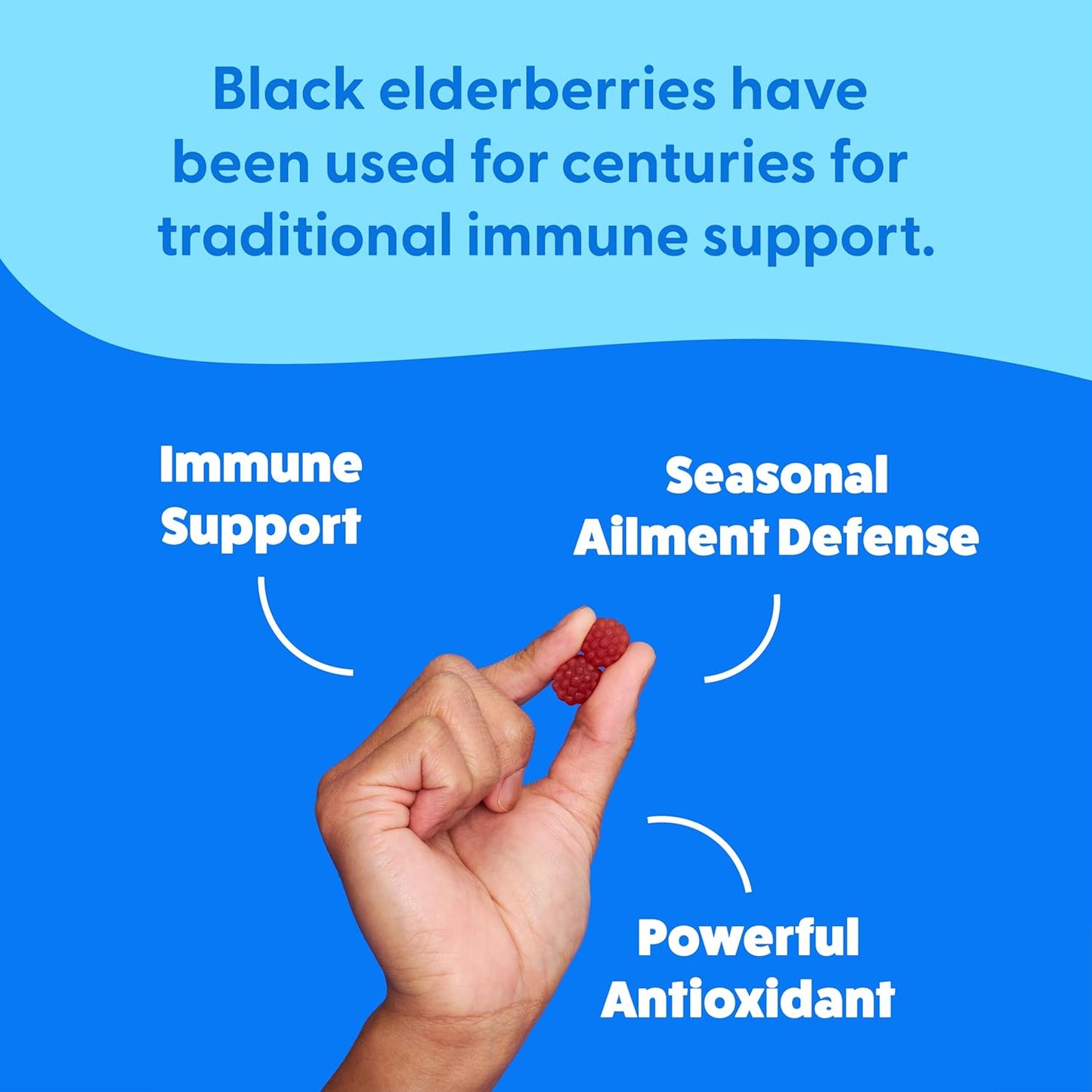 Feel Great Immunity Support Gummies with Elderberry, Zinc, and Vitamin C - 60 Gummies for Enhanced Health