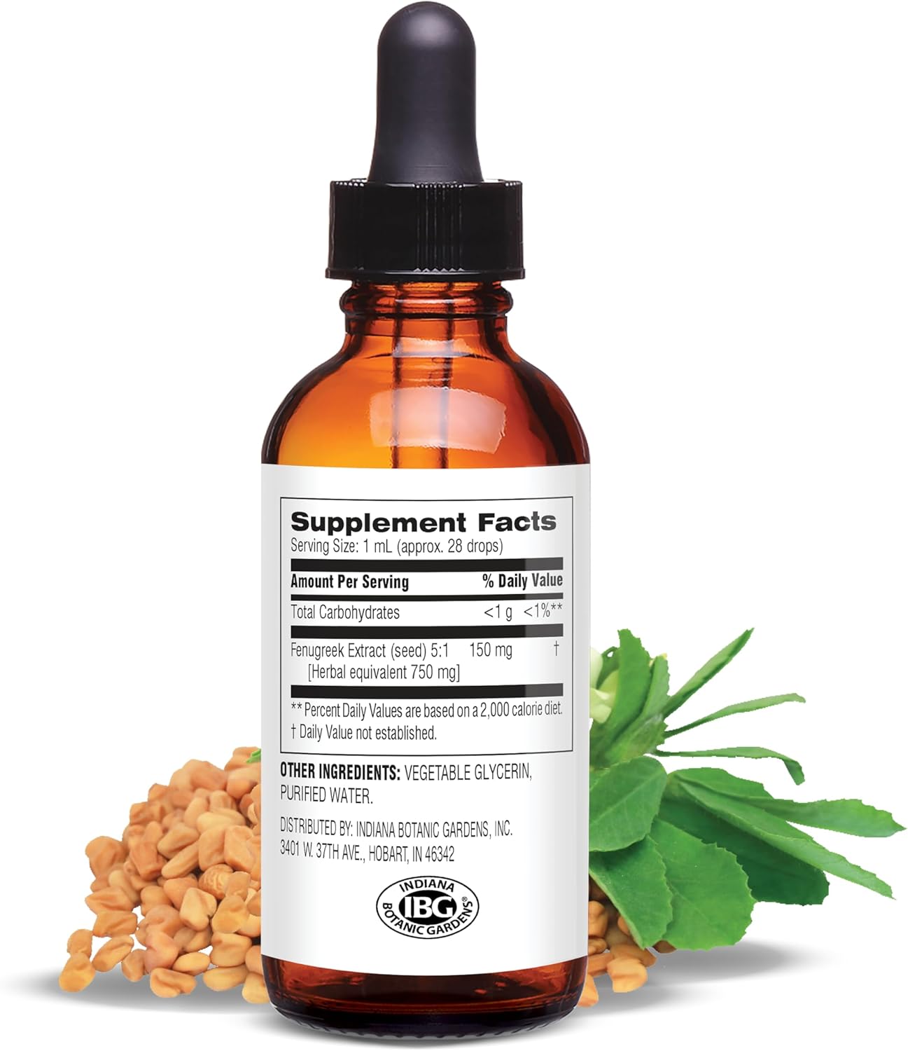 Fenugreek Seed Liquid Extract - 1 Fluid Ounce by Botanic Choice