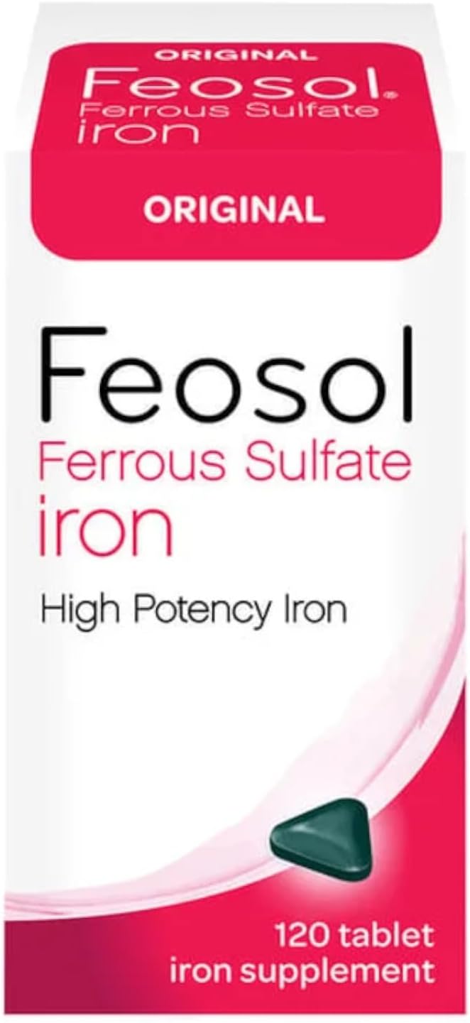 Feosol Original Ferrous Sulfate Iron Supplement, 360 Tablets in 3 Packs