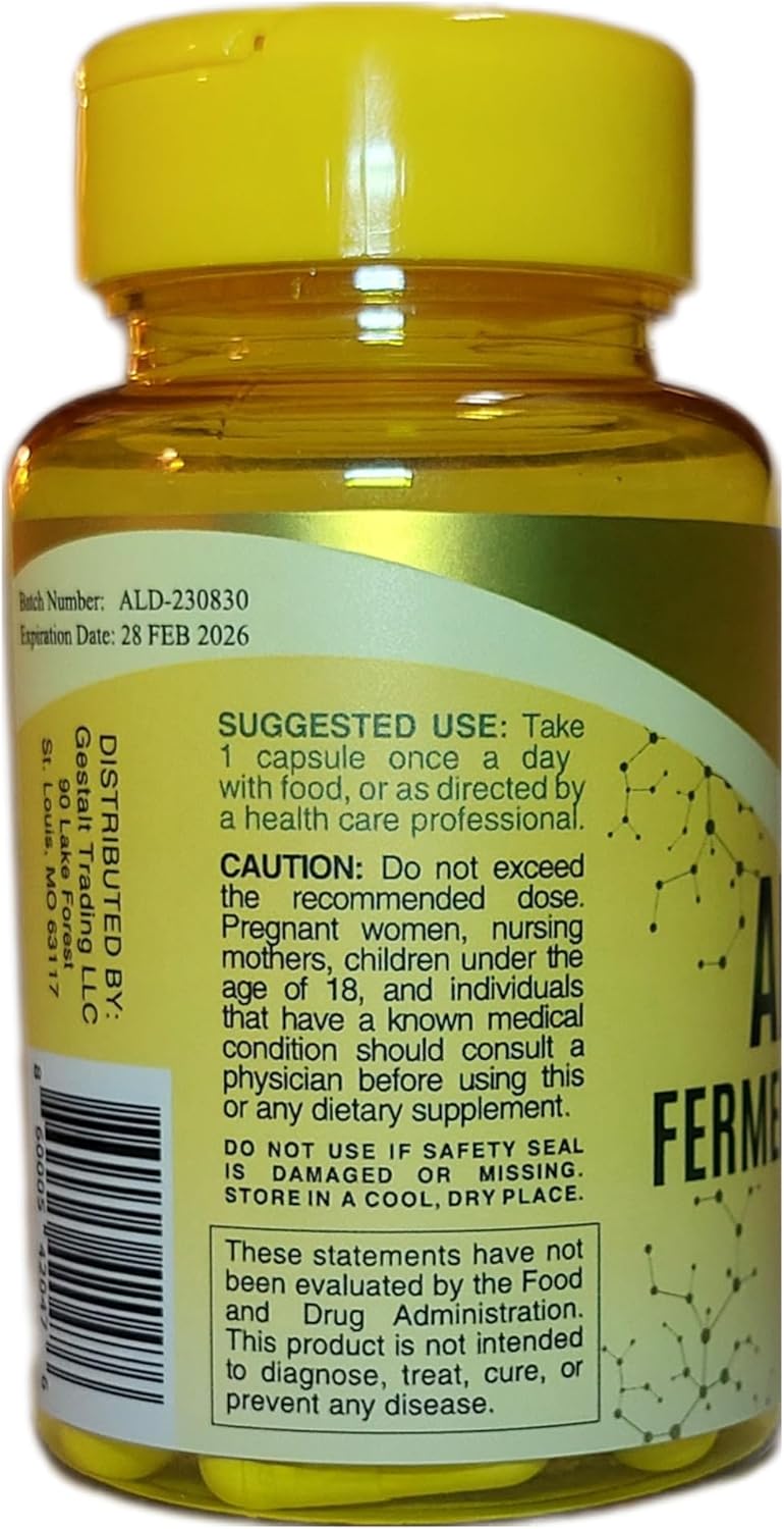 Fermented Chamomile Extract Capsules with 100mg of Apigenin - 60 Vegan Capsules (500mg)