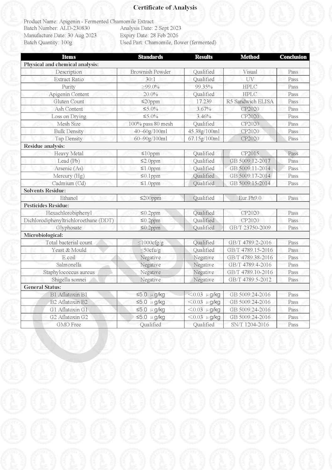 Fermented Chamomile Extract Capsules with 100mg of Apigenin - 60 Vegan Capsules (500mg)