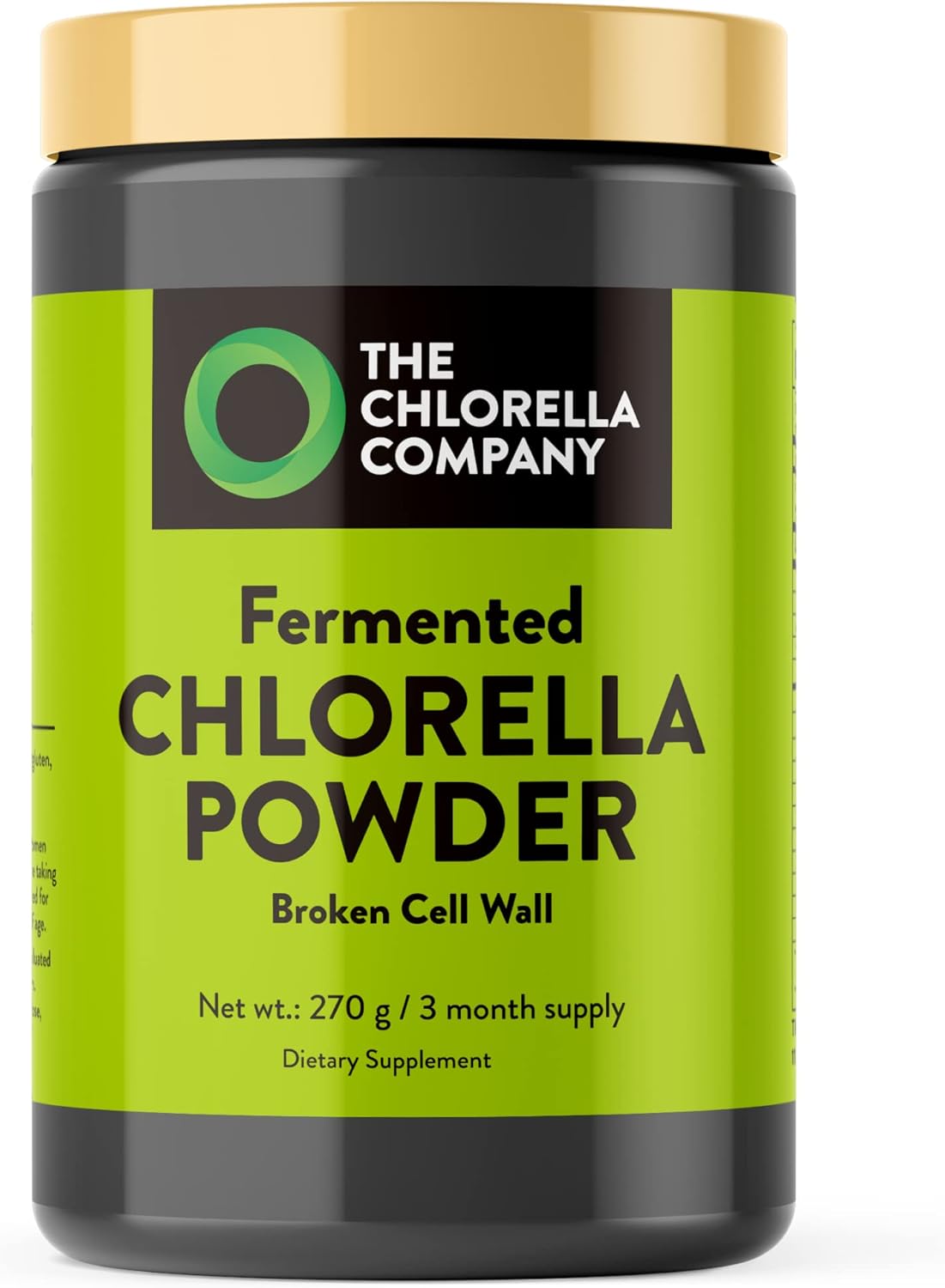 Fermented Chlorella Powder with Broken Cell Wall - 3 Month Supply | Chlorophyll Rich Supergreens | Gluten-Free Vegan Non-GMO by The Chlorella Company