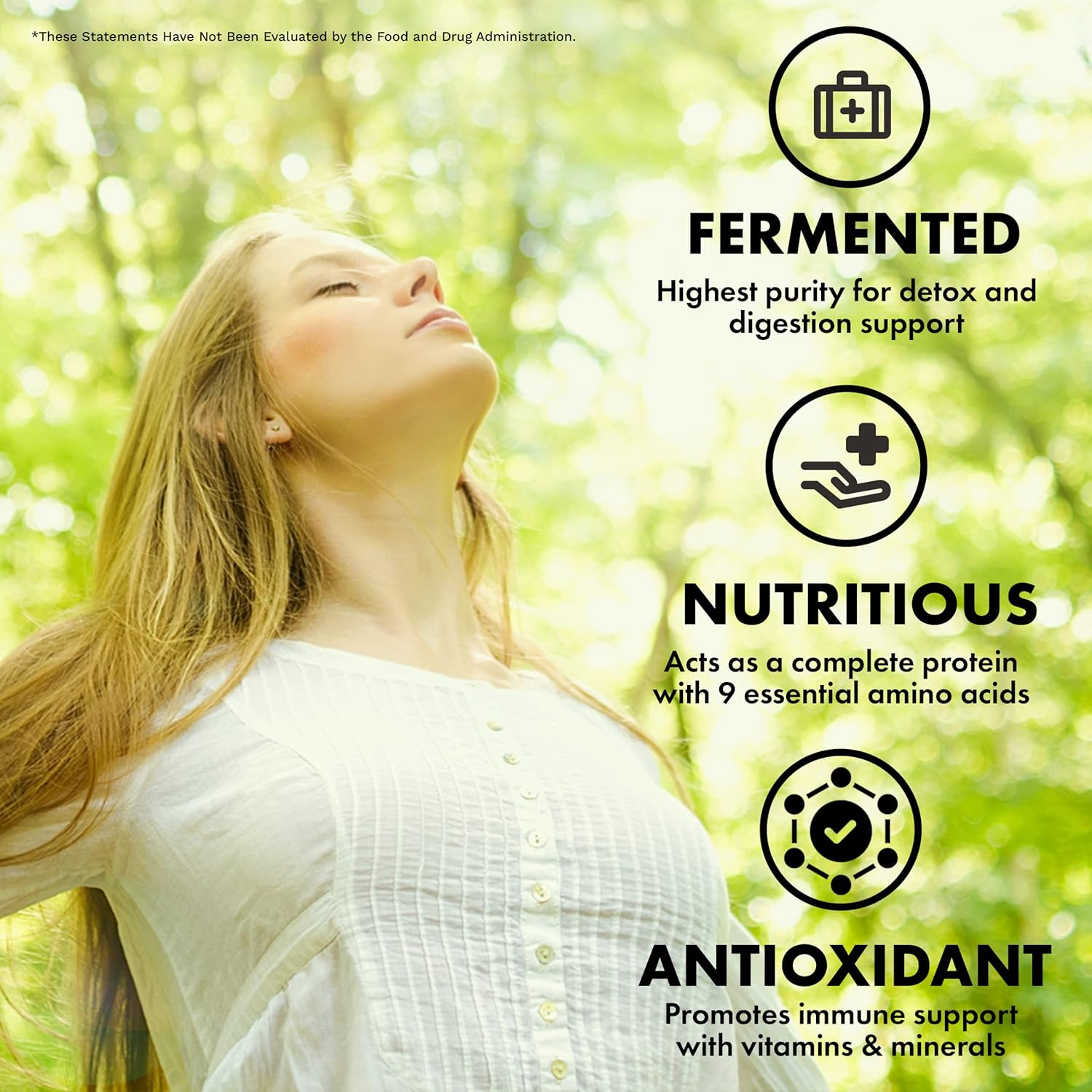 Fermented Chlorella Powder with Broken Cell Wall - 3 Month Supply | Chlorophyll Rich Supergreens | Gluten-Free Vegan Non-GMO by The Chlorella Company