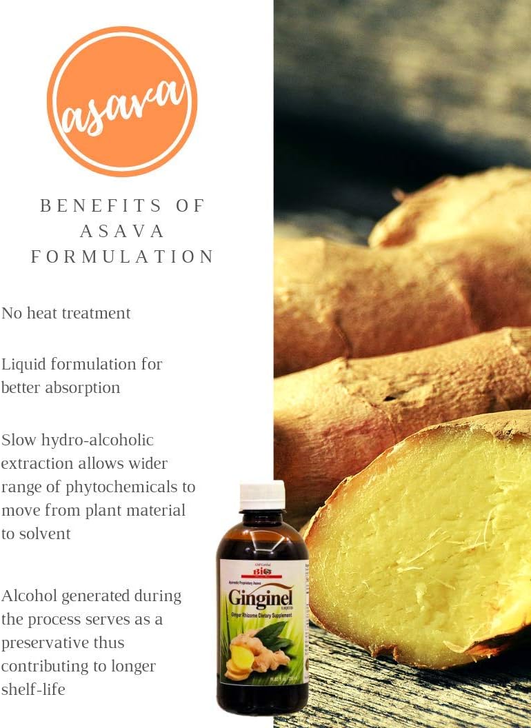 Fermented Ginger Liquid Supplement for Digestion Support - 11.83 fl oz Vegan Extract to Reduce Toxins in Body and Joints