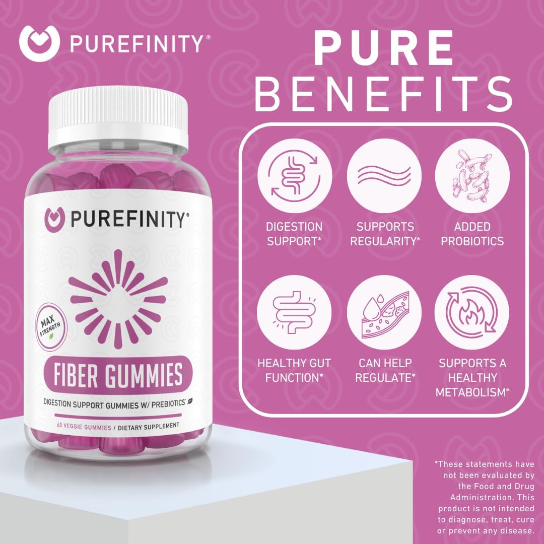 Fiber and Elderberry Gummies Bundle with Prebiotic Fiber and Immune Support Boost