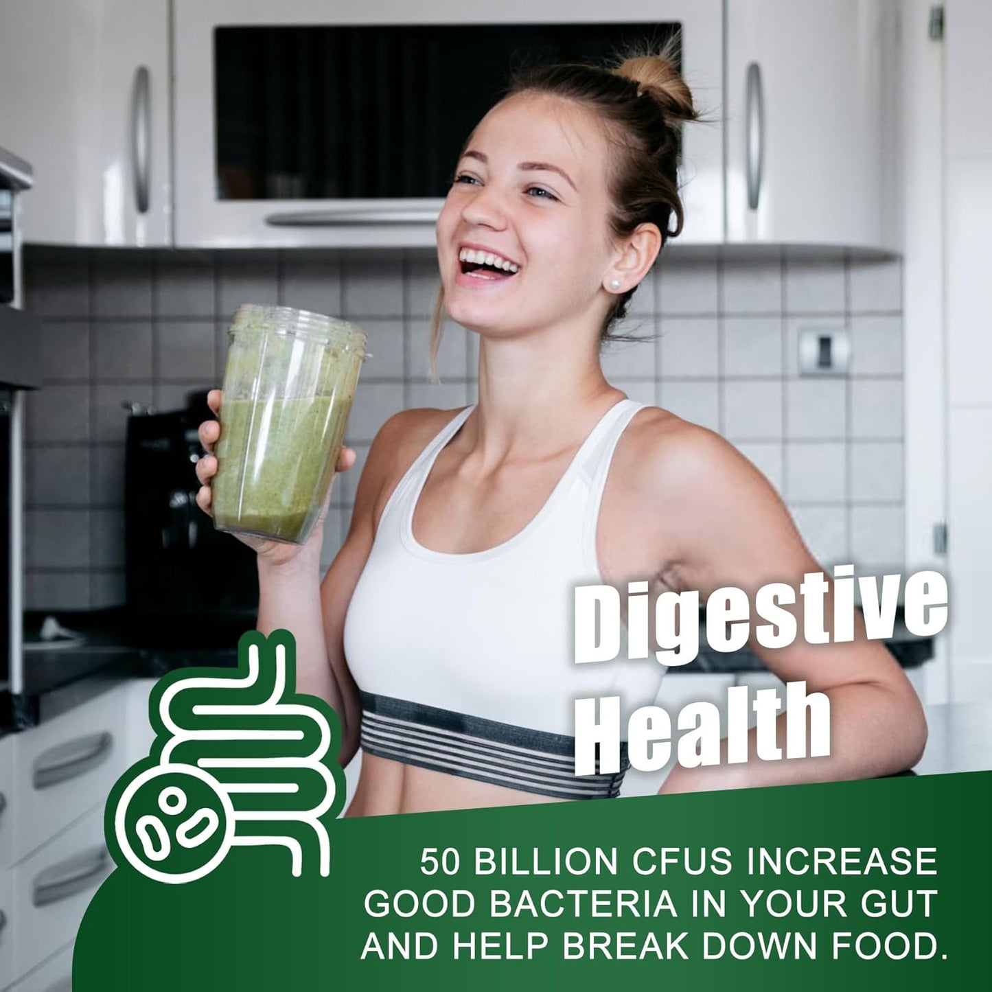 Fiber Probiotics Gummies with Prebiotics for Gut & Immune Health - 50 Billion CFUs, Inulin, Psyllium Husk & Multivitamin - Vegan, 2 Pack - BoostGo Australia