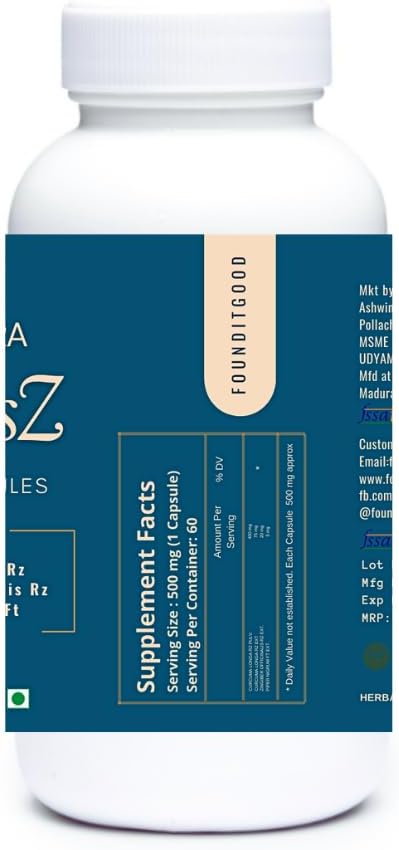 FiG Nutra CPlusZ: High Potency Curcumin with Black Pepper & Ginger Extracts - Joint & Metabolic Support - 60 Veg Capsules