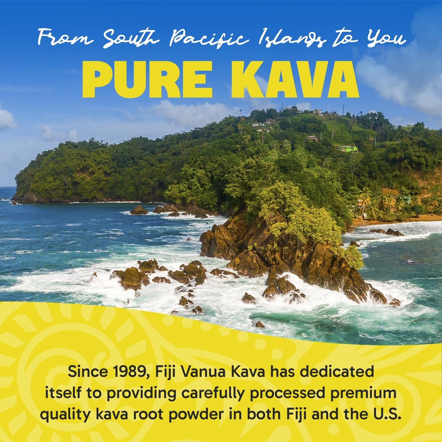 Fiji Vanua Kava Relax™ Liquid Drops - Pure Kava Kava Supplement Infused with California Poppy, Hops, Skullcap & Passionflower for Calming and Unwinding