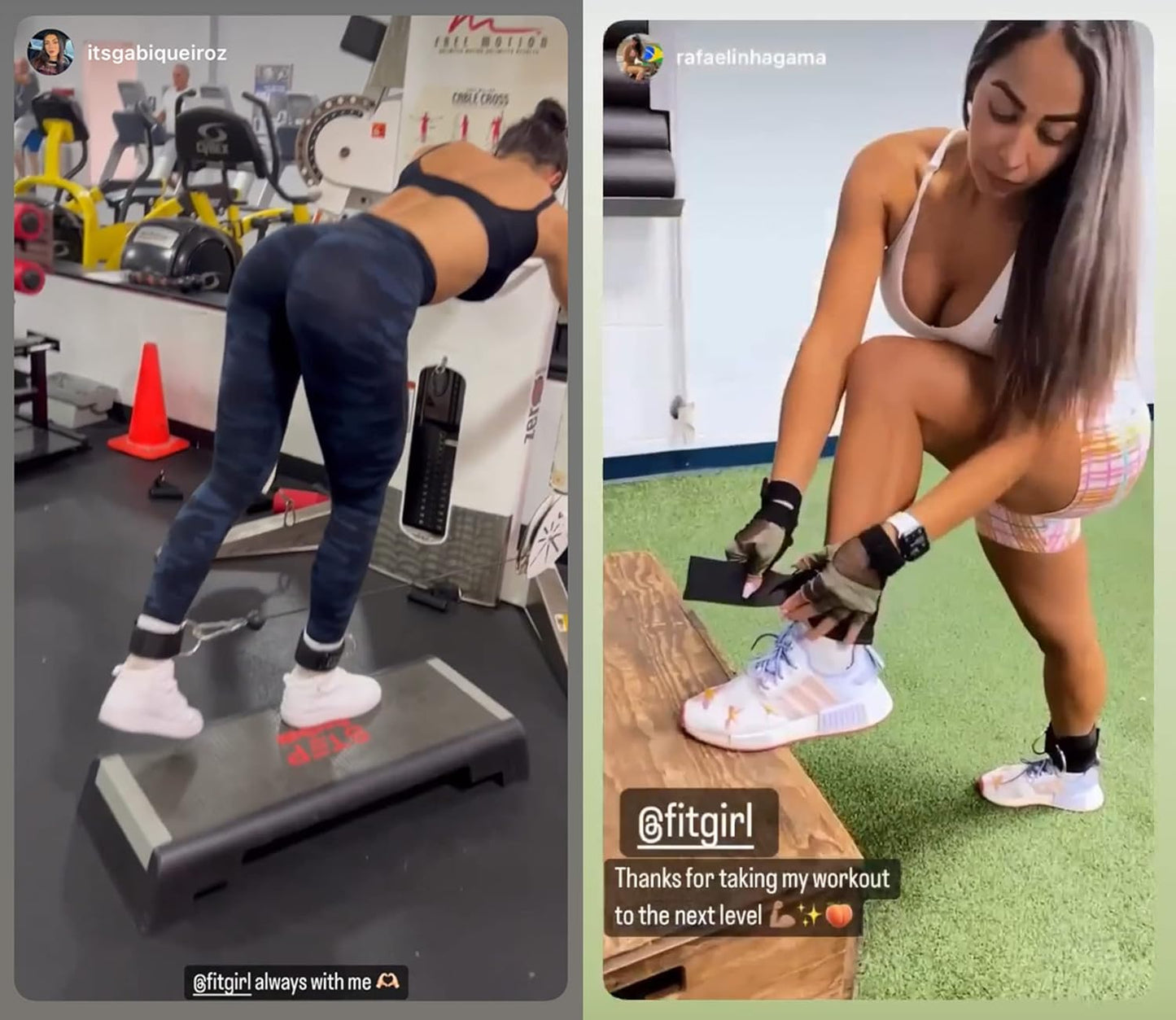 FITGIRL Ankle Strap for Cable Machines - Home & Gym Workout Cuff Attachment for Glute Workouts, Kickbacks, Leg Extensions, Hip Abductors